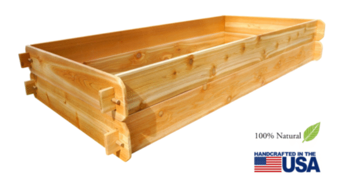 Deep Raised Garden Bed Western Red Cedar Vegetable Planter Gardening Flower Box