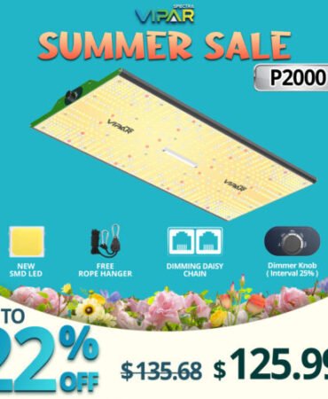 2024 VIPARSPECTRA P2000 LED Grow Light Full Spectrum Indoor Plants Veg Bloom IR