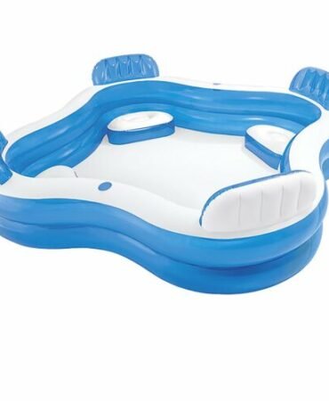 ***USED NO RETAIL BOX Intex 56475EP Swim Center Family Lounge Inflatable Pool 90