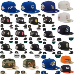 NEW ERA NEWERA 59FIFTY 5950 Fitted CAP *SIDE PATCH* MLB Baseball Hat hot