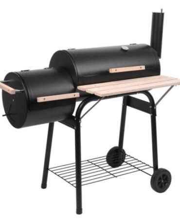 Barbecue Outdoor Oil Drum Charcoal Grill Stainless Steel Stove Patio Camping BBQ