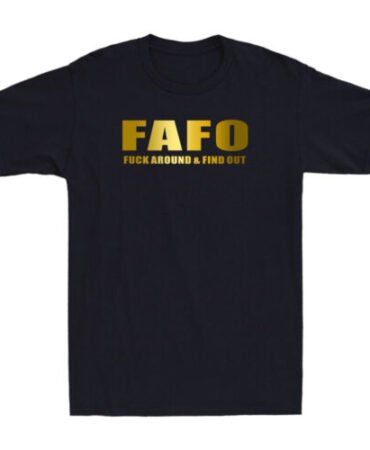 Rare FAFO Funk Around And Find Out Funny Saying Joke Gifts Novelty Men's T-Shirt