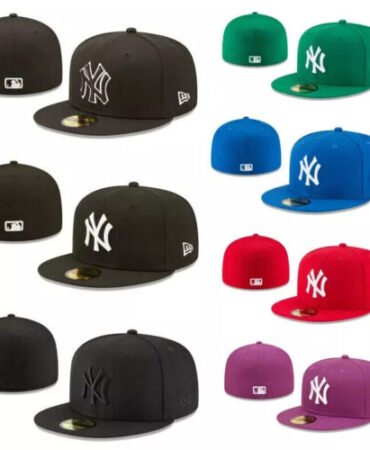 NEW New York Yankees Men's Solid color 59FIFTY 5950 Fitted Hat MLB Baseball cap