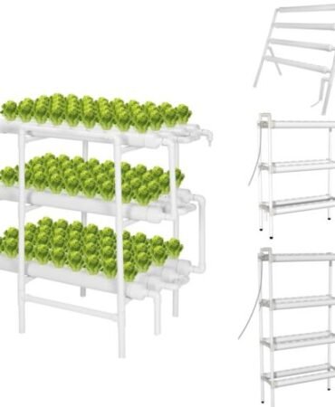 Hydroponic Grow Kit 36-108 Plant Sites PVC-U Pipes Gardening System Grow Kit