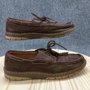 Sperry Top Sider Boat Shoes Mens 11 M Tarpon Ultralite Brown Leather STS15063