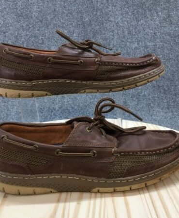 Sperry Top Sider Boat Shoes Mens 11 M Tarpon Ultralite Brown Leather STS15063