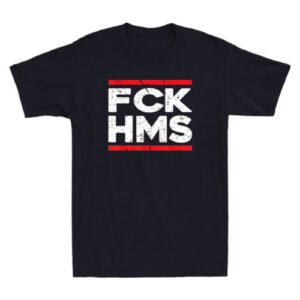FCK HMS Jewish Non-Distressed Funny Quote Saying Joke Gift Vintage Men's T-Shirt