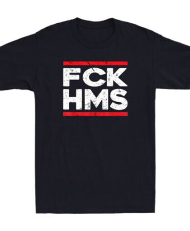 FCK HMS Jewish Non-Distressed Funny Quote Saying Joke Gift Vintage Men's T-Shirt