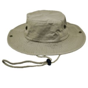 Bucket Hat Summer Cotton Fishing Boonie Brim Visor Sun Safari Camping Cap BK