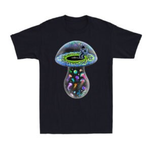 Magic Mushroom Psychedelic Trippy Shirt Tripping On Space Mushroom Men's T-Shirt
