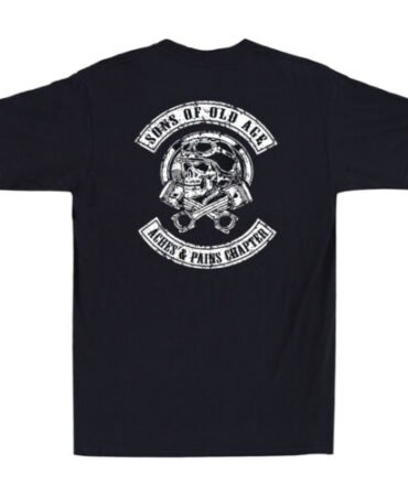 Sons Of Old Age Aches And Pains Chapter (On Back) Funny Vintage Men's T-Shirt
