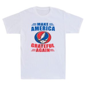Make America Grateful Again Funny Political Quote Sayings Vintage Men's T-Shirt