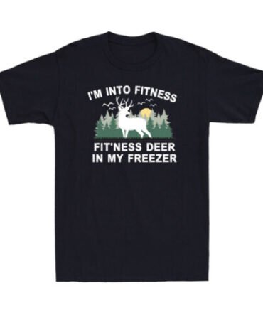 Funny Hunting I'm Into Fitness Fitness Deer In My Freezer Vintage Men's T-Shirt