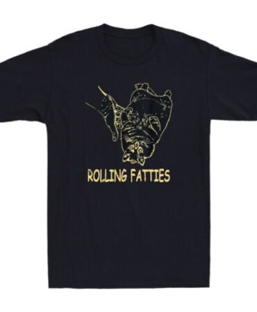 Rolling Fatties Cat Funny Cat Lover Gifts Humor Cat Meme Vintage Men's T-Shirt