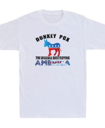 Donkey Pox The Disease Destroying America Funny Quote Joke Vintage Men's T-Shirt