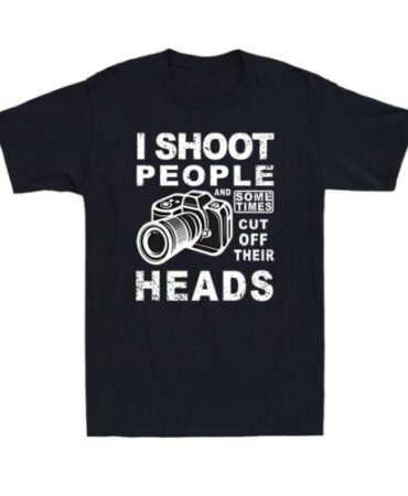 Photography I Shoot People Funny Photographer Camera Lovers Men's Cotton T-Shirt