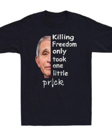 Killing Freedom Only Took One Little Prick Anti Vaccine Vintage Men's T-Shirt