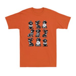 Halloween Dachshund Horror Pumpkin Spooky Season Weiner Dog Men's T-Shirt
