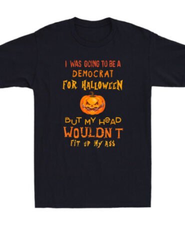 I Was Going To Be A Democrat For Halloween But My Head Funny Quote Men's T-Shirt