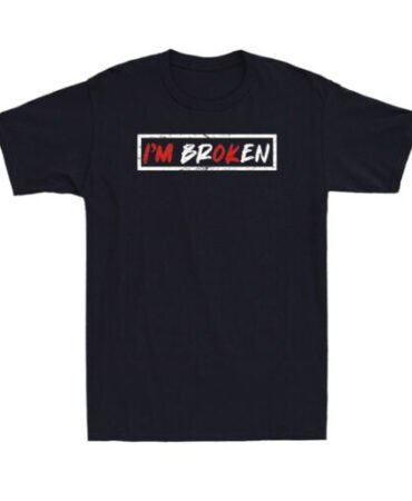 I'm Broken Workout Running Invisible Illness I'm Ok Broken Men's T-Shirt