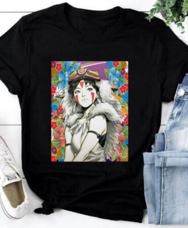 Princess Mononoke anime hot t shirt -cute  christmas gift  trending T shirt  new