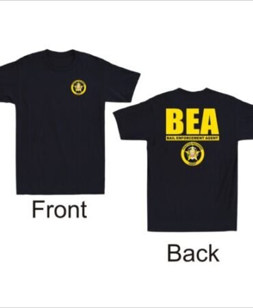 Bail Enforcement Agent Badge Fugitive Bounty Hunters Front & Back Men's T-Shirt