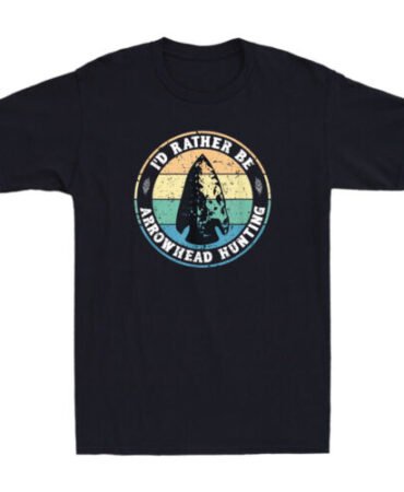 I'd Rather Be Arrowhead Hunting Vintage Arrowhead Vintage Men's Black T-Shirt