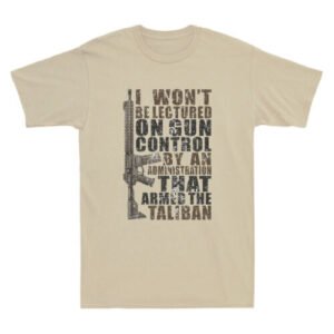 I Won't Be Lectured On Gun Control By An Administration Vintage Men's T-Shirt
