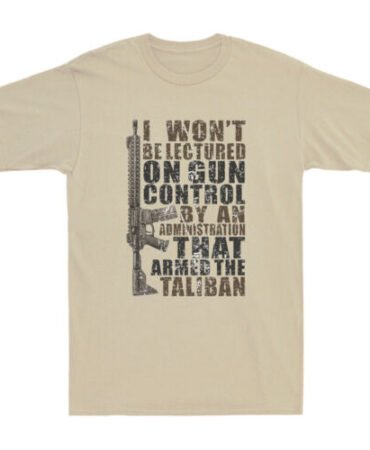 I Won't Be Lectured On Gun Control By An Administration Vintage Men's T-Shirt