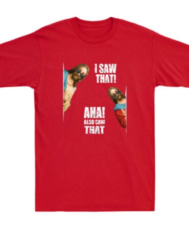 Christian Jesus - I Saw That Funny Jesus With Glasses Meme Vintage Men's T-Shirt