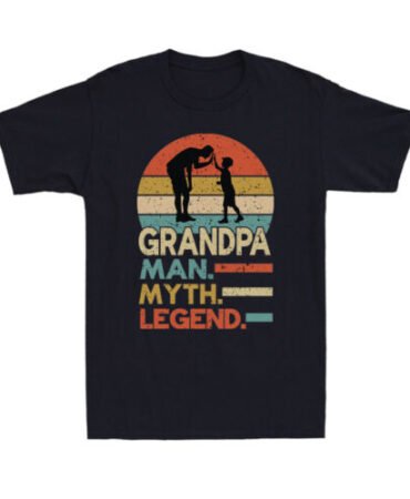 Grandpa Man Myth Legend Funny Father's Day Gift For Grandfather Men's T-Shirt