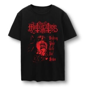 Live Laugh Lucifer Horror Satan Satanic Demonc Devil Goat Vintage Men's T Shirt