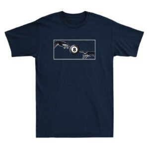 Billiard Ball Black 8 for Billiard Player for Pool Billiards Funny Men's T-Shirt