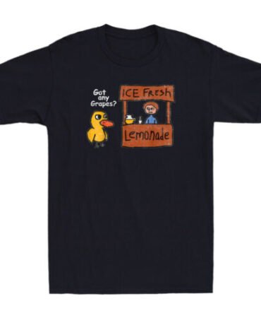 Ice Fresh Lemonade Got Any Grapes Duck Funny Saying Meme Vintage Men's T-Shirt
