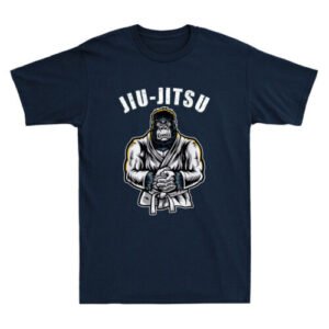 BJJ MMA Brazilian Jiu-Jitsu Gorilla Fighter Funny Design Vintage Men's T-Shirt