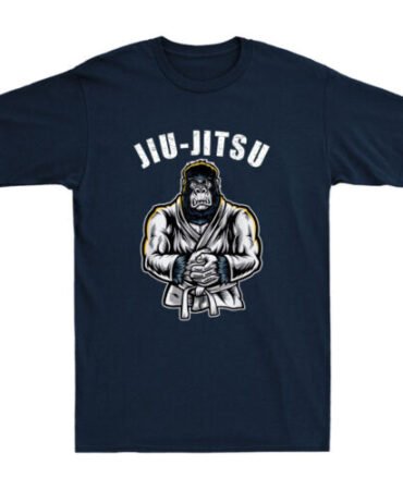 BJJ MMA Brazilian Jiu-Jitsu Gorilla Fighter Funny Design Vintage Men's T-Shirt
