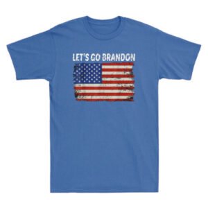 Let's Go Brandon T-shirt - Patriotic Shirt Brandon USA Flag Retro Men's T-Shirt