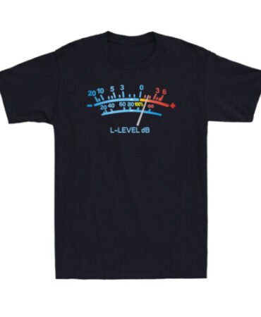 VU Meter Sound Engineer Analog Electronic Funny Vintage Men's Cotton T-Shirt