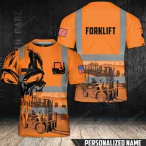 Personalized Custom Name Forklift Shirt 3D gift christmas gift, trending 3d