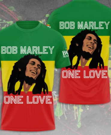 Unisex 3D Bob Marley T-Shirt, Bob Marley T Shirt 3d trending unisex shirt 3d