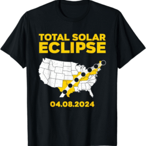Solar Eclipse 2024 Design For Men Women 2024 Solar Eclipse T-Shirt S-6XL