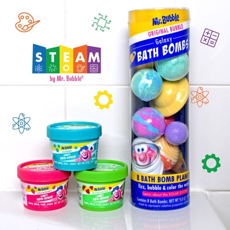 STEM Bath Bombs : galaxy bath bombs