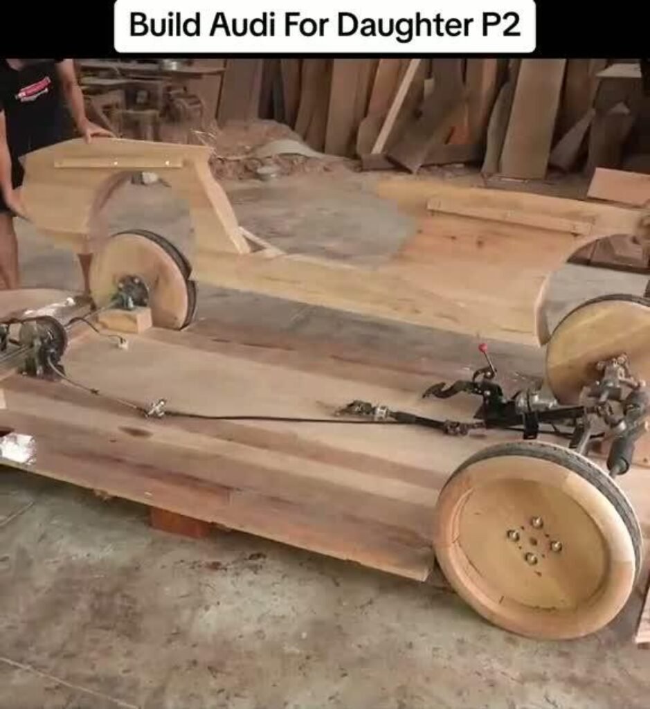 I Built Wooden Audi Skysphere For My Daughter P2 DIY homemade audi build building …