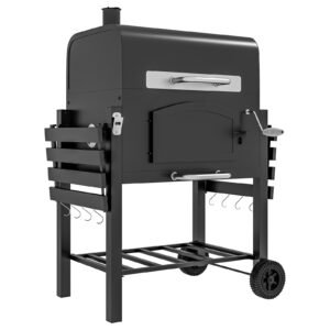 Camping BBQ Grill Charcoal Large Barbecue Grill Stainless Steel Outdoor Cooker