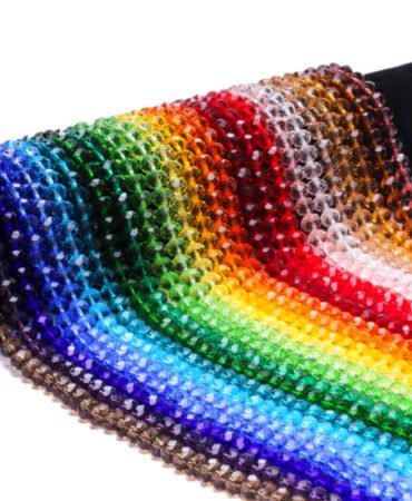 DIY 4/6/8mm Wholesale Glass Crystal Spacer Loose Beads Jewelry Making