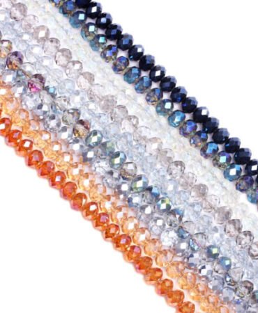 Wholesale 4/6/8mm DIY Glass Crystal Spacer Loose Beads Jewelry Making