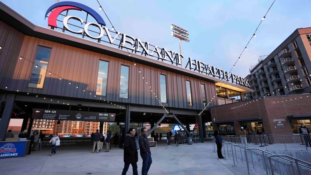 Smokies stadium design champions Knoxville at Covenant Health Park