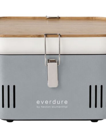 Everdure CUBE Portable Charcoal BBQ Grill - color: Stone