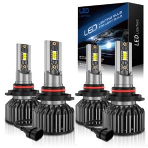9005 9006 LED Headlights High Low Beam Bulbs 200W Super Bright 6000K Cool White