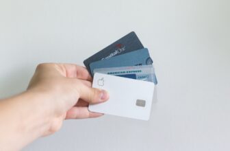 white and blue magnetic card